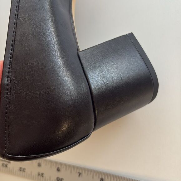 J Crew Cap-toe ballet block heels Womens Size 10 Black - Picture 9 of 11